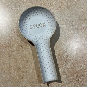 Better Homes & Gardens Ceramic Dotted Hobnail Spoon Rest